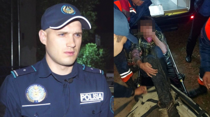 Петропавлда полиция көпірден өзенге құлап кеткен әйелді құтқарды