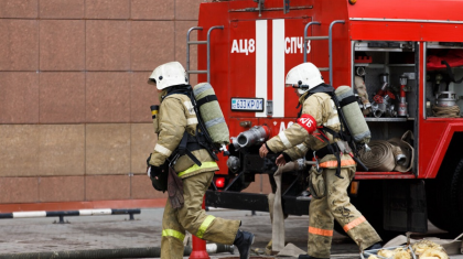 Степногор қаласында өртенген пәтерден екі бала құтқарылды