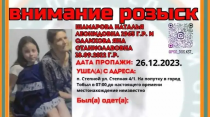 Қостанай облысында әжесі мен немересі боранда жоғалып кетті