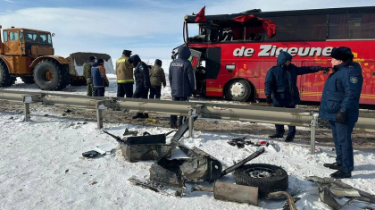 Жамбыл облысында ірі жол апаты болып, 26 көлік соқтығысқан