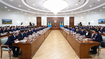 Президент Үкіметтің жаңа құрамымен кеңейтілген отырыс өткізіп жатыр