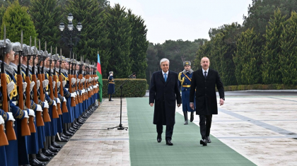 Тоқаев Әзербайжан президентінің резиденциясына барды