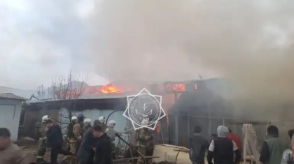 Алматыда цех өртенді