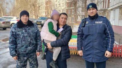 Рудный қаласында жоғалған бүлдіршін тапты