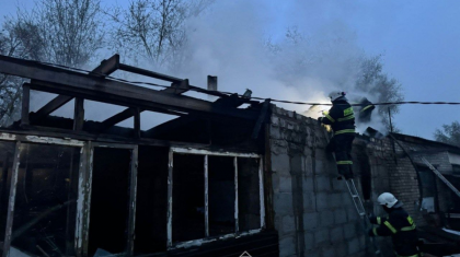 Павлодар қаласында жекеменшік тұрғын үй өртенді