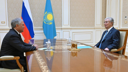 Тоқаев Ресей Мемлекеттік думасының төрағасымен кездесті
