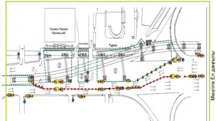 Елордада LRT құрылысына байланысты Сығанақ көшесіндегі айналым съезі жабылады