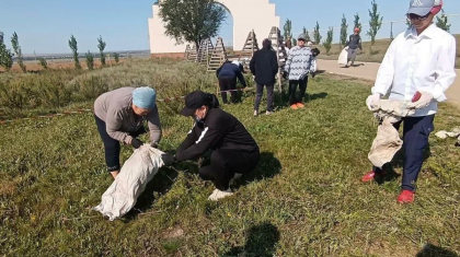 «Таза бейсенбі»: «AMANAT» партиясының атсалысуымен 6 мың тоннадан астам қоқыс жиналды