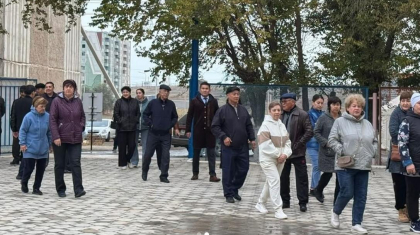 Үлкен ауылының тұрғындары референдумға белсенді қатысуда
