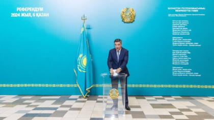 Олжас Бектенов АЭС құрылысы бойынша референдумда алғашқылардың бірі болып дауыс берді