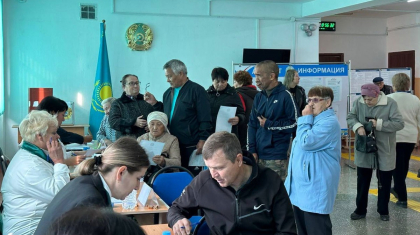 Заң бұзу фактілері тіркелген жоқ - Үлкен ауылында халықтың 70 пайыздан көбі дауыс беріп үлгерді