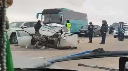 Қарағандыда автобус пен жеңіл көлік соқтығысып, бір адам қаза болды