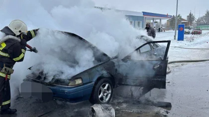 Павлодарда өнеркәсіптік аймақта автокөлік өртенді