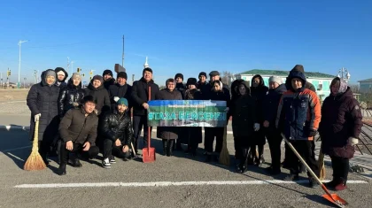 «Таза бейсенбі»: «AMANAT» партиясының акциясы қыс мезгілінде де жалғасын табуда