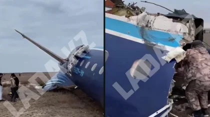 Ақтауда құлаған ұшақта 105 адам болуы мүмкін