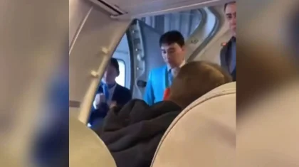 Астана әуежайында Ресей азаматы дүрбелең туғызды (ВИДЕО)