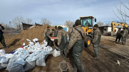 Ақмола облысында су тасқынына қарсы күреске әскери қызметкерлер жұмылдырылды