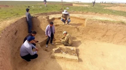 Шымкентте археологтар қазба жұмысы кезінде тарихи жәдігерлер тапты