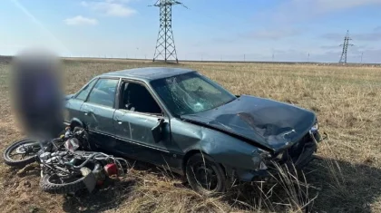 Павлодар облысында жеңіл көлік пен мотоцикл соқтығысып, 1 адам қаза болды