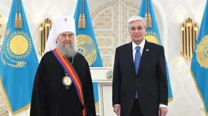Тоқаев Қазақстан митрополиті Александрды I дәрежелі «Достық» орденімен марапаттады