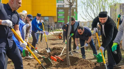 «Бірлік ағашы»: «AMANAT» партиясы «Таза бейсенбі» экологиялық акциясын өткізді