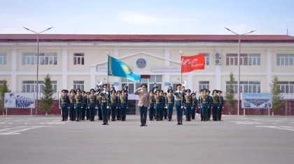 Ұлттық ұланның 80 сарбазы ерекше акция өткізді (ВИДЕО)