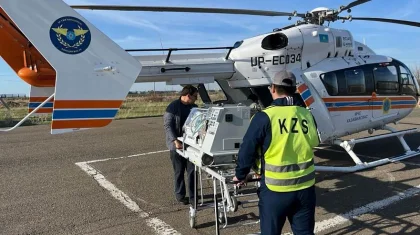 Екі бірдей шақалақ Екібастұздан Павлодарға тікұшақпен шұғыл эвакуацияланды