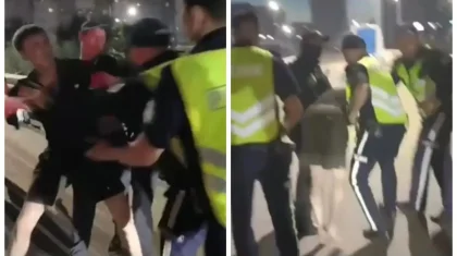 Павлодарда жалаңаяқ жүрген ер адамды полиция ұстап әкетті