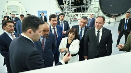 ТүркПА делегацияларының басшылары Астанадағы Ұлттық ғарыш орталығына барды