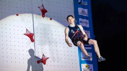 Ришат Хайбуллин спорттық құзға өрмелеуден Әлем кубогы кезеңінде күміс жүлдеге ие болды