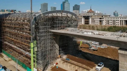 Астанадағы LRT құрылысы: жол учаскесінде қозғалыс ішінара шектеледі