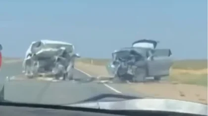 Атырау облысында жантүршігерлік апаттан төрт адам қаза тапты (ВИДЕО)