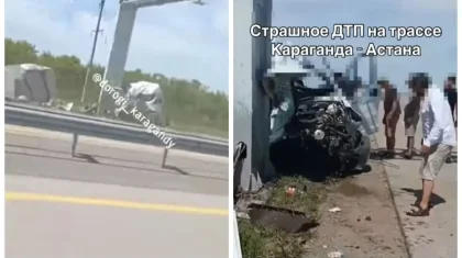 Жүргізуші тіл тартпай кеткен: Қарағанды облысында жантүршігерлік жол апаты болды