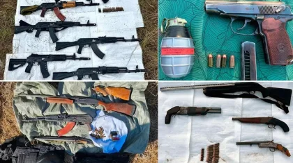 Қаңтар оқиғасында ұрланған қару-жарақ Қазақстанның түрлі өңірлерінен табылды