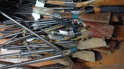 Жамбыл облысының тұрғындары 129 қаруды полицияға тапсырды