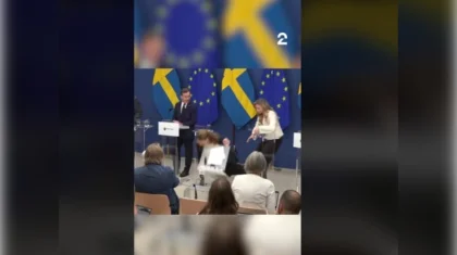 Швецияның жаңа денсаулық сақтау министрі баспасөз мәслихатында талып қалды (ВИДЕО)