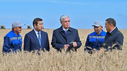 Тоқаев Ақмола облысындағы егін жинау науқанымен танысты