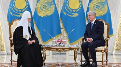 Тоқаев Астанаға келген Мәскеу және бүкіл Ресей патриархы Кириллмен кездесті