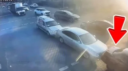 Петропавлда бес бірдей көлік бір біріне соғылды