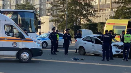Павлодарда жол апатынан 7 адам зардап шект: олардың төртеуі – бала