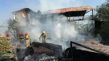 Алматыда Көктөбе маңындағы жеке үй өртенді