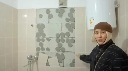 Қабырғасы жарылып, тесік пайда болды: Түркістан әкімдігі салған үй қирап қалудың алдында тұр (ВИДЕО)