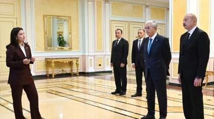 Әсел Жанасова Тоқаев пен Әлиевке Орта дәлізді дамыту жобасын таныстырды