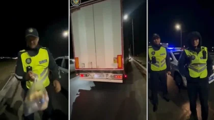 «Меккеге жаяу бара жатыр»: Түркістан полициясы түн ішінде жолаушыға азық-түлік алып берген (ВИДЕО)