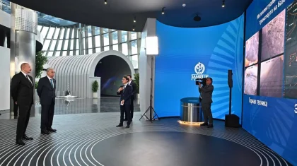 Тоқаев пен Әлиев Alem.AI халықаралық жасанды интеллект орталығына барды