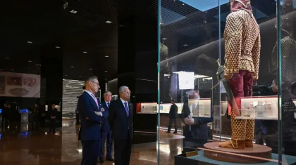 Тоқаев пен Стубб Ұлттық музейді аралады