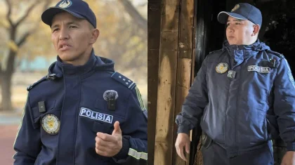 Ұлытау облысында полицейлер жанып жатқан үйден үш баланы құтқарып қалды (ВИДЕО)