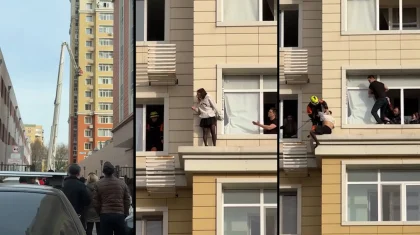 Жас қызды аман алып қалған астаналық құтқарушыларға дүйім жұрт қол шапалақтады (ВИДЕО)