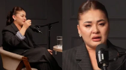 «Бәрімізді блоктап тастаған»: Мөлдір Мұқанова Тұрсынбекті сағынатынын айтып жылады (ВИДЕО)