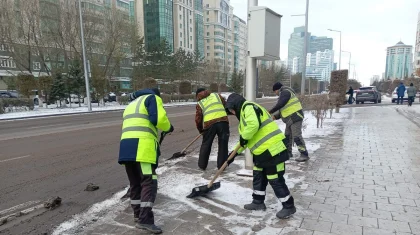 Астанада алғашқы қар жауды: әкімдік қала тұрғындарына үндеу жасады